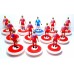 Subbuteo Andrew Table Soccer Denmark 1986 World Cup Team on Classic Lightweight bases